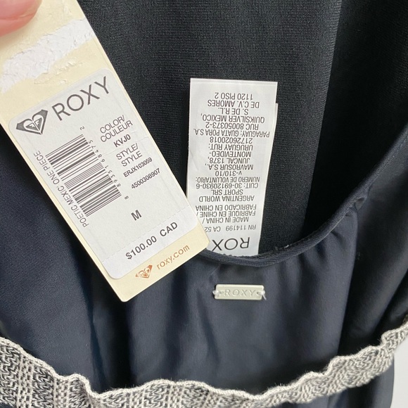 Roxy one piece swimsuit with woven belt - Medium - Picture 5 of 6